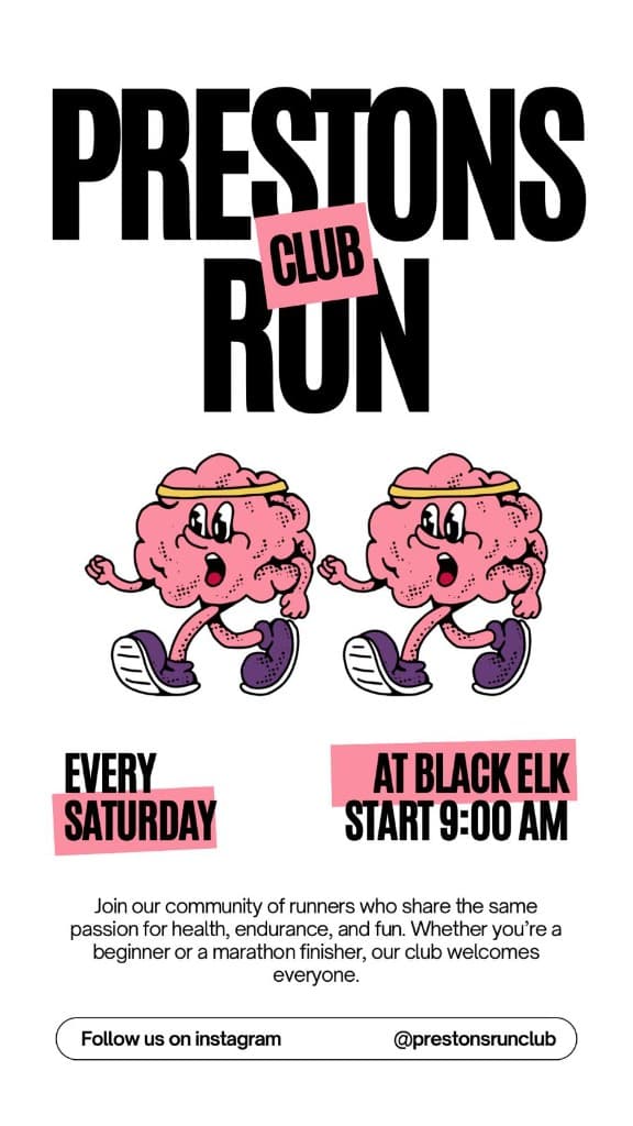 Prestons Run Club poster